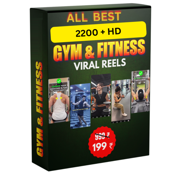 2200 Gym Motivational Reels Bundle For Digital Creater
