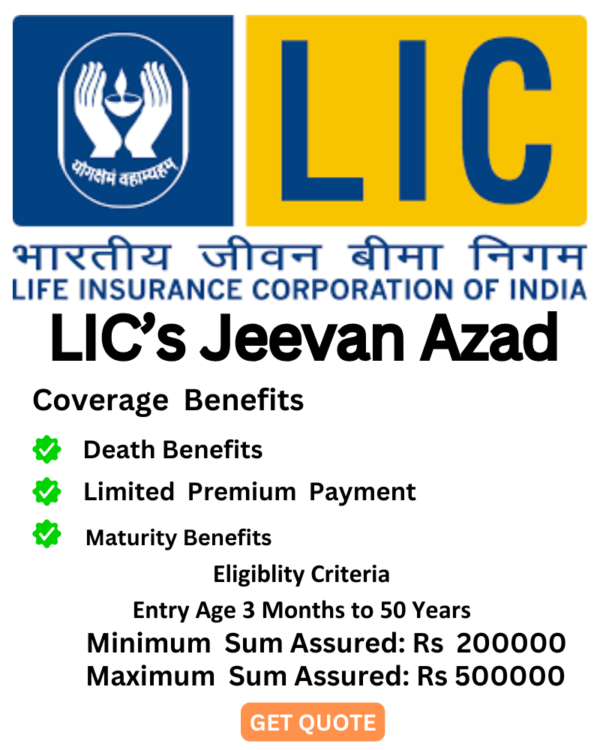 Best LIC Policy LIC Jeevan Azad